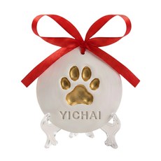 YICHAI 寵物手足印泥 DIY套組, 1個, 腳印DIY套組-黏土款