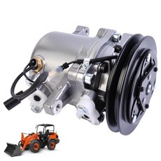 Charouse RD451-93900 AC Compressor Compatible with Kubota Tractor M5040 M6040 M7040 M8540 M9540 M9, 64529154070