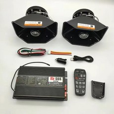 무선 전자 시끄러운 자동차 경고 경보 경찰 경적 스피커 마이크 시스템 화재, 1개