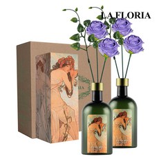 라플로리아 꽃 디퓨저, 2개, 500ml, S3제주동백향/A10둥근장미(소)L12/바이올렛
