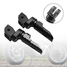 DUCATI MONSTER 821 937 950 1100/S/EVO 1200/S/R CNC前腳踏板, Black, 1個, Black