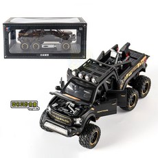 莫名其妙倉庫 WG019 1:28 FORD F150 仿真聲光迴力 六輪越野模型車, 消光黑, 1個