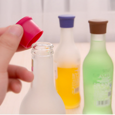 실리콘 병마개 보틀스토퍼 와인병마개 실리콘병뚜껑, 3개, 랜덤