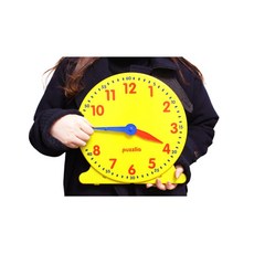 어린이 시계학습기 시분함께도는 대형 시계모형 시간학습 체계적학습 가짜시계 초2생, 1개