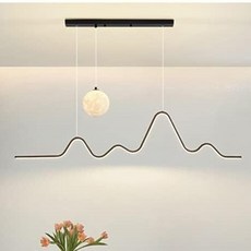 HUGO LIGHTING LED 餐吊燈, 金色120cm 29W無極調色調光搖控器