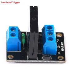 고레벨/저레벨 5V 1 채널 SSR G3MB-202P 솔리드 스테이트 릴레이 모듈 Arduino용 저항 퓨즈가 240V 2A 출, 01 Low Level Trigger