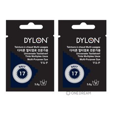 [원드림]다이론 멀티염료 17.네이비 NAVY 5.8g 2개세트, 1색