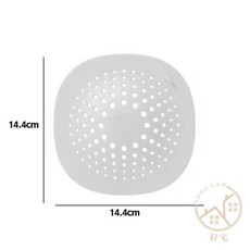 排水孔過濾蓋 地漏貼 毛髮阻隔 排水孔 水孔蓋 浴室過濾蓋 地漏蓋 廚房濾網, 地漏貼 白色（W0255）