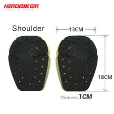 오토바이 보호 장비 무릎 보호대 모토 인서트 바디 아머 EVA 모토크로스 어깨 팔꿈치 뒤로, 2)Shoulder