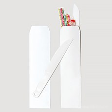 웰베이킹 칼 봉투 (수량선택) / 케이크용 칼과 초를 담을 수 있는 봉투, 100장, 화이트