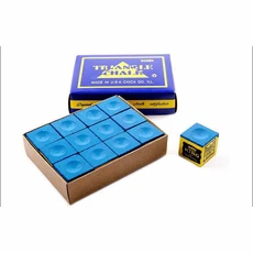 12개 풀 큐 분필 당구 스틱 미끄럼 방지, Blue