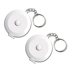 [데슼크랩] 베이직 휴대용 피팅 줄자 2m, 2개, 화이트