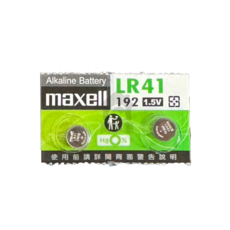 maxell LR41 鈕扣電池 1.5V 鹼性電池 - 計算器 手錶 遙控器 適用, 10個, LR41(AG3)