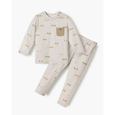 UNIFRIEND 드로잉카 60수면스판 9부내의 상하세트