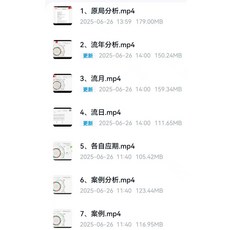 易&學 七政四餘 10集影片 課程講義