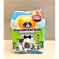 魔法村 Pet Village 公狗專用 禮貌帶 可拋棄式 紙尿布, 1個, L號：10枚, 小型, 10個裝