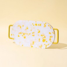 짐샌더슨 테라조 컬러 커팅보드 컬러도마 OVAL, 1개, 블라썸옐로우