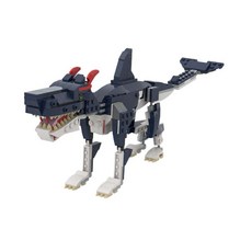 심해 해양 괴물 몬스터 시리즈 조립 호환 빌딩 블록, 고래늑대 335PCS, 고래늑대 335PCS, 1개