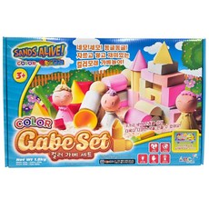 촉촉이 모래놀이 세트, 1세트, 1kg, 컬러가베