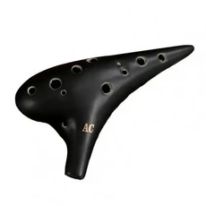 내구성이 뛰어난 미니 알토 C 오카리나 악기 경량 스타터를 위한 선물, 01 Black, 1개