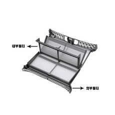 삼성 정품 DV16T8740BP 그랑데 의류 건조기 케이스 필터 (속/겉 선택) (HJ솔B 증정), 1개, 그랑데 외부필터C