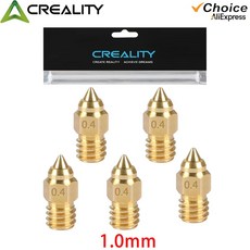 공식 ENDER 6 5개입 5/ /PLUS /V2/MAX/NEO 4/0 3D 프린터 노즐 6MM 0 3 3/ S1 호환, 1 0mm 5pcs