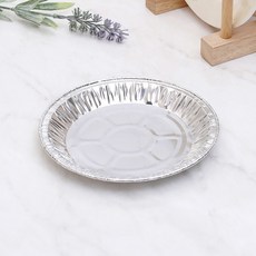 롯데 알루미늄 은박접시 실속형 일회용 18cm 10개입+그릿커머스Shop, 1개