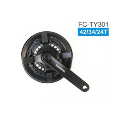 SHIMANO FC-TY301 42/34/24T 三盤式大盤組 參考TY501 自行車零件