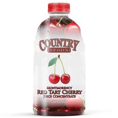 컨트리 스푼 몽모랑시 레드 타르트 체리 주스 농축액32온스, 946ml