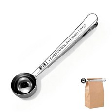 11 Year Anniversary Steel Gifts for Her and Him Wedding Coffee Lover Wife Husband Scoop with Cli, 11 Year Anniversary Steel Gift