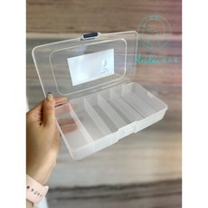 獨立分格設計 透明盒身 方便攜帶 防塵防潮, 1個, 紋繡專用針片分裝盒