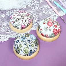 꽃무늬 바느질 핀 쿠션, 본상품