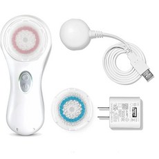 科萊麗Clarisonic Mia2音波淨膚儀洗臉機，USB充電，深層清潔毛孔，白色/粉色可選, 白色套裝組