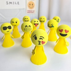날아라 점핑 이모티콘 기본형 LED 점핑볼 스펀지 호핑볼 스폰지점핑인형 점핑몬스터, 기본형_디자인랜덤, 1개
