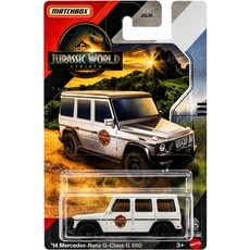 Matchbox 侏羅紀世界：統霸天下 '14 Mercedes-Benz G-class G 550 合金模型車, 白色, 3個