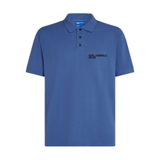 칼라거펠트진 로고 디테일 폴로 셔츠