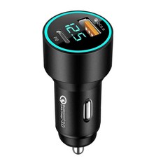 QC3.0 PD 고속충전 시거잭 블랙 차량용 확장 태블릿 스마트폰 급속 충전용
