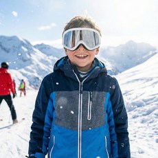 [10일간만 균일가15800원]국내제작 아동용고글 어린이고글 주니어스키고글 자외선차단 김서림방지 안티포그 안경위 착용 가능 안면 밀착 기능성스키고글 ZERO-G DALGOM Z2, 프레임(WHITE)렌즈(SILVER MR)