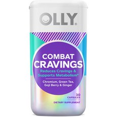 올리 해피 후하 여성 프로바이오틱 질 건강 pH 균형 100억 CFU 25개입, Combat Cravings, 30 Count (Pack of 1)