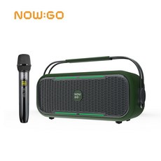 NOWGO C2 手提式藍牙喇叭 60W 大功率輸出 麥克風 K歌音響, 軍綠