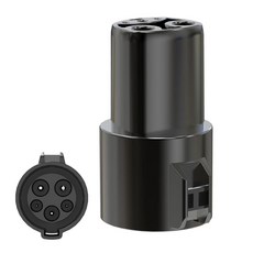 SMILE FOREST J1772 to 테슬라 어댑터 최대 80A 240V 모델 3/S/X/Y와 호환 레벨 1 및 2 AC 충전 지원 커넥터와 함께 작동 [테슬라 차량에, J1772 to Tesla Adapter, black