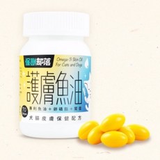 怪獸部落 牛離Q 護膚魚油 益菌排毛粉 每日酵素 牛磺酸 離胺酸 貓保健, 1個, 護膚魚油 70顆, 90g, 皮膚/頭髮