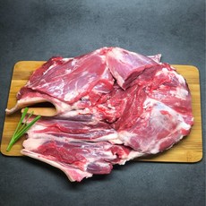 산초원흑염소 국내산 뼈없는 흑염소고기 염소고기 부위별(갈비/목살/앞다리살/뒷다리살/등심/배받이살), 500g, 1개, 앞다리살+사골육수2팩+전골양념장