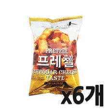 프레첼 체다치즈맛 85g, 6개