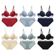 게스언더웨어 속옷 여성6종택1화이트밴딩 ATB원단 브라팬티세트ODWBR191 BXO728 MTK125