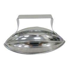 餐具達人304不銹鋼飯模，白鐵飯模，木瓜型飯模，梅花型飯模，多款造型，輕鬆製作可愛飯糰，安全耐用，操作簡單，清洗方便, 1個, 木瓜模, 銀色