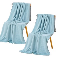 소프트 대형 바스타월 70x140cm, 블루, 2개