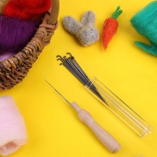 양모 펠트 바늘 펠트공예 재료 세트 30개입, 1개