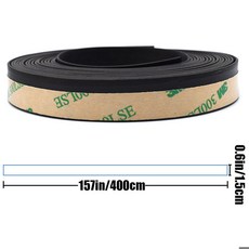 자동차 창 씰 Weatherstrip 가장자리 트림 도어 유리 몰딩 고무 스트립 스타일링, [01] 4m x 15mm