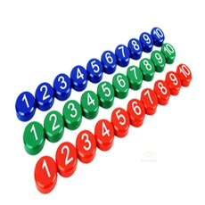 두두쇼핑몰샵 숫자 자석 1-10 달력숫자자석 자석교구 자석숫자, 빨강